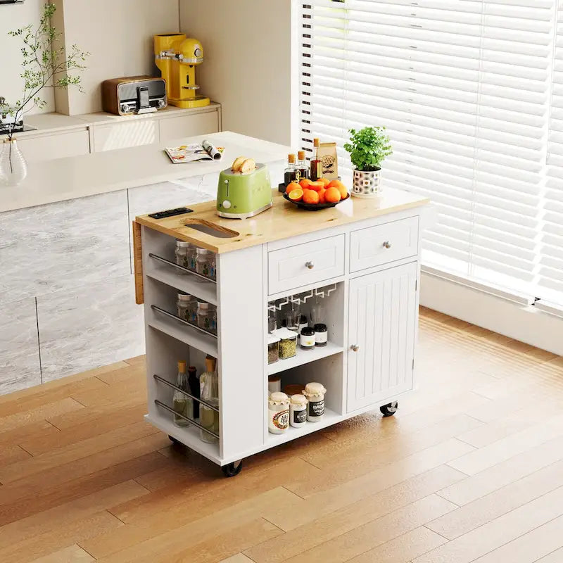 Kitchen Island with Power Outlet