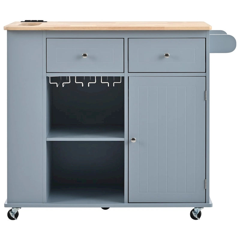 Kitchen Island with Power Outlet