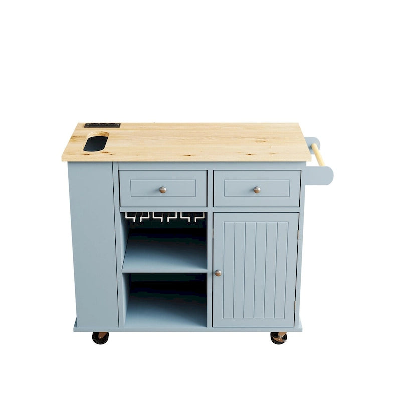 Kitchen Island with Power Outlet