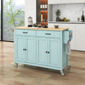 Homestyles Kitchen Island Finish with Wood Top Kitchen Cart