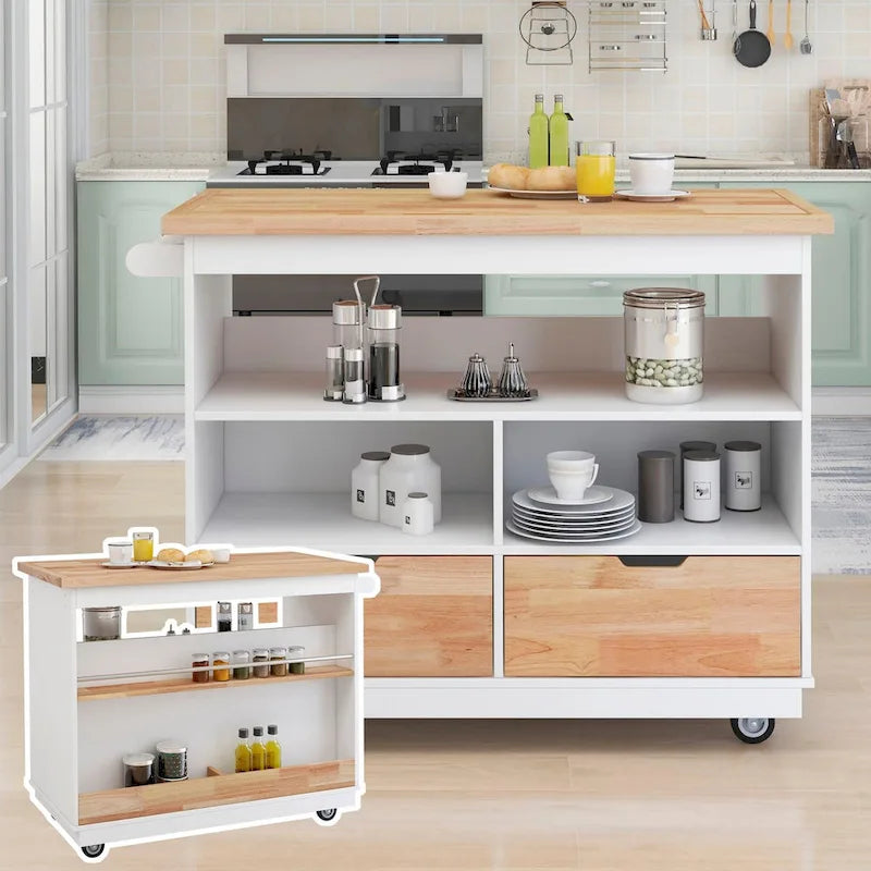 Two-sided Kitchen island Cart