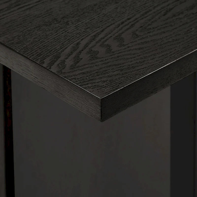 Oyala Black Finish 2-door Kitchen Island with Power and USB outlets by iNSPIRE Q Modern