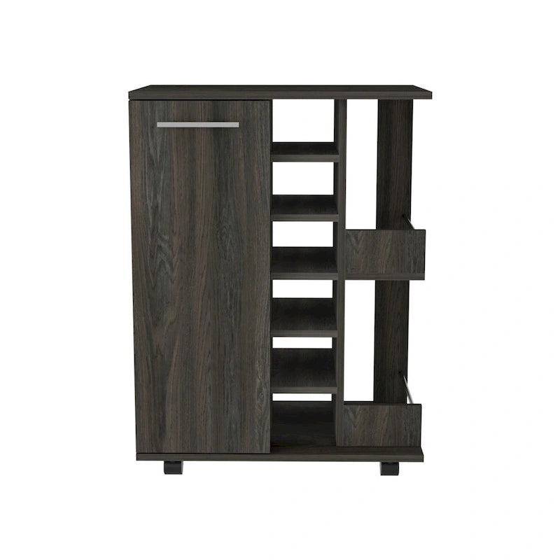 Bar Cart Wells, Four Casters for Kitchen, Party and Living Room