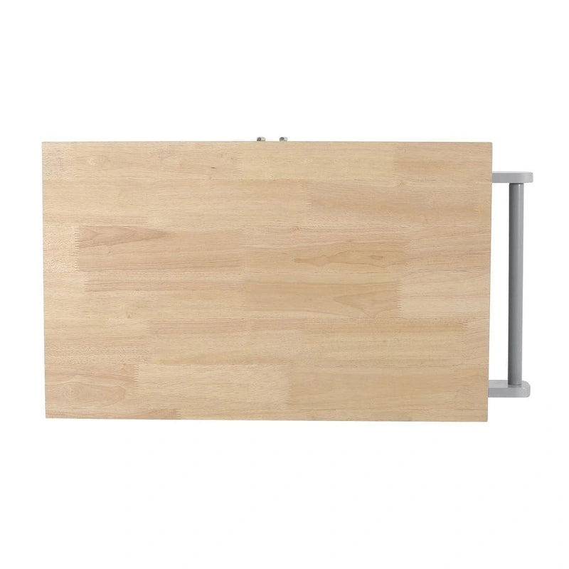 Contemporary Wood Kitchen Cart with Wheels Storage and Wheels by Christopher Knight Home