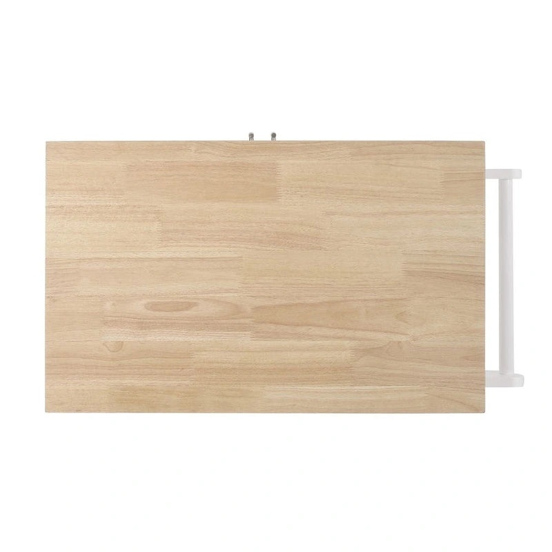 Contemporary Wood Kitchen Cart with Wheels Storage and Wheels by Christopher Knight Home