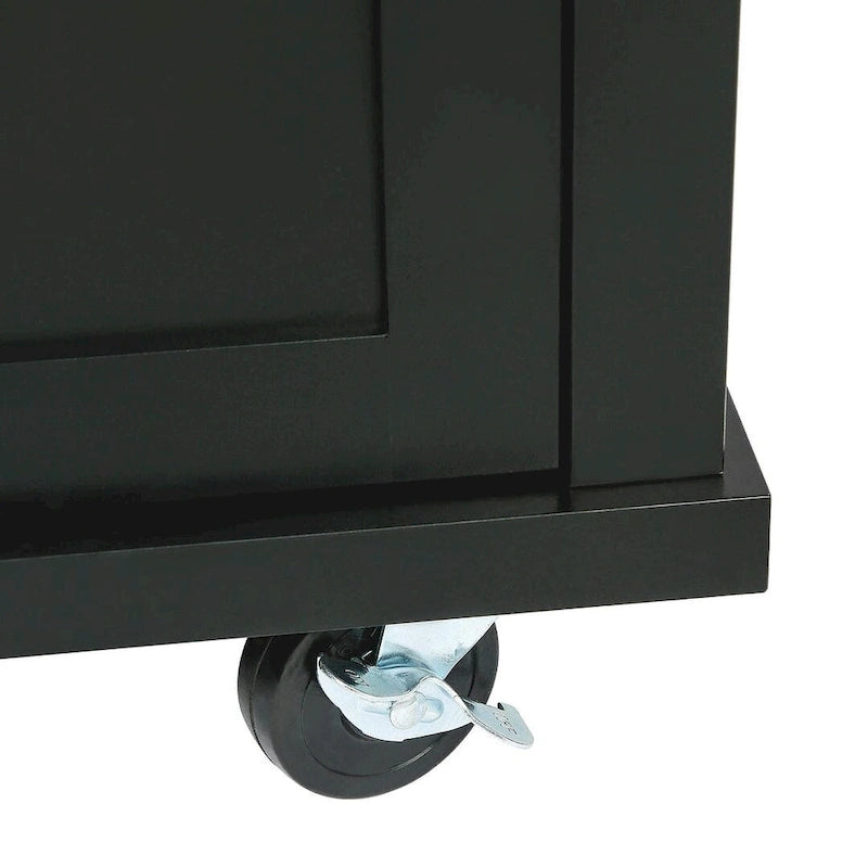 Kitchen Island Cart with Wheels Drop-Leaf, Storage Racks