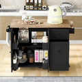 53.9 Kitchen Island Cart with Drop Leaf on Wheels