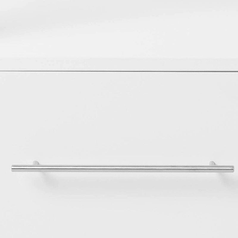 Ottawa Kitchen Cart, Stainless Steel & White