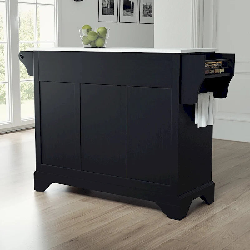 Crosley Lafayette Granite Top Full Size Kitchen Island/Cart - 51.5 W x 18 D x 36 H