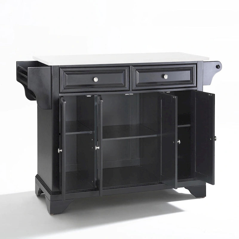 Crosley Lafayette Granite Top Full Size Kitchen Island/Cart - 51.5 W x 18 D x 36 H
