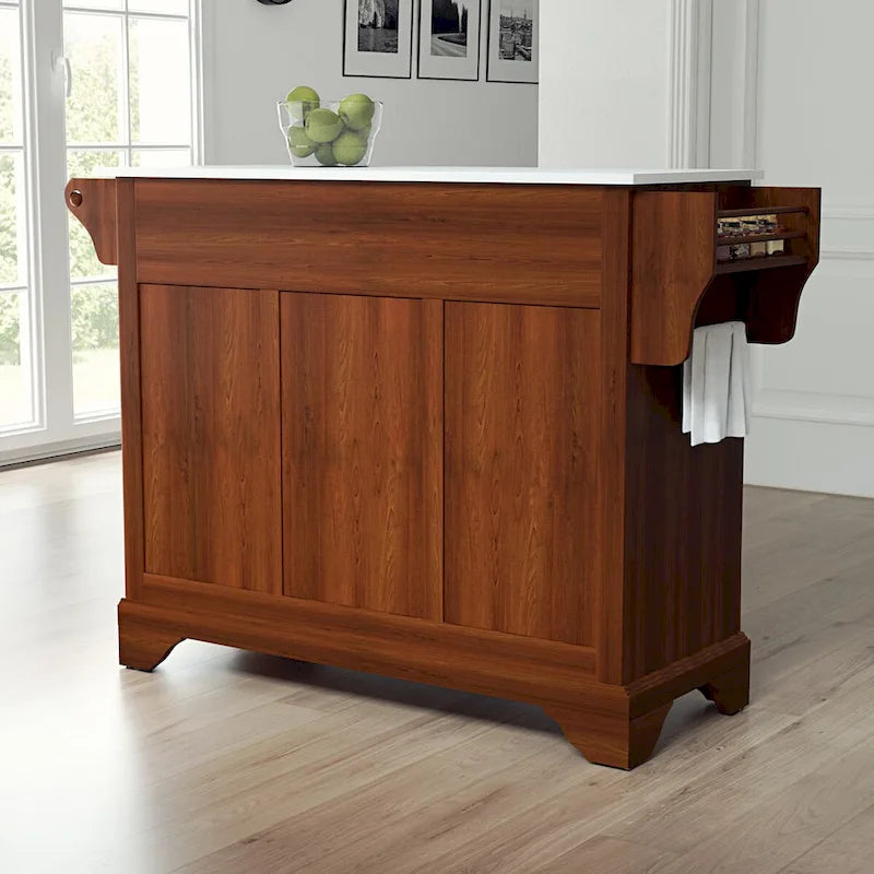 Crosley Lafayette Granite Top Full Size Kitchen Island/Cart - 51.5W x 18D x 36H