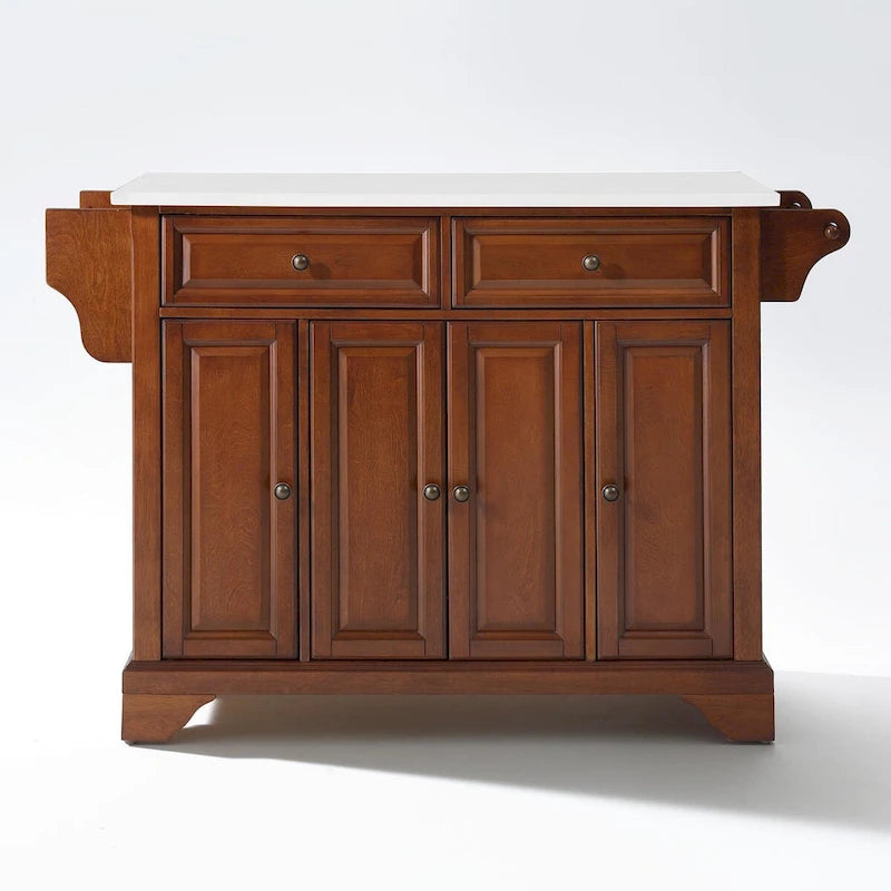 Crosley Lafayette Granite Top Full Size Kitchen Island/Cart - 51.5W x 18D x 36H