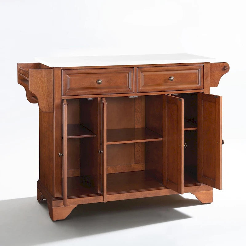 Crosley Lafayette Granite Top Full Size Kitchen Island/Cart - 51.5W x 18D x 36H