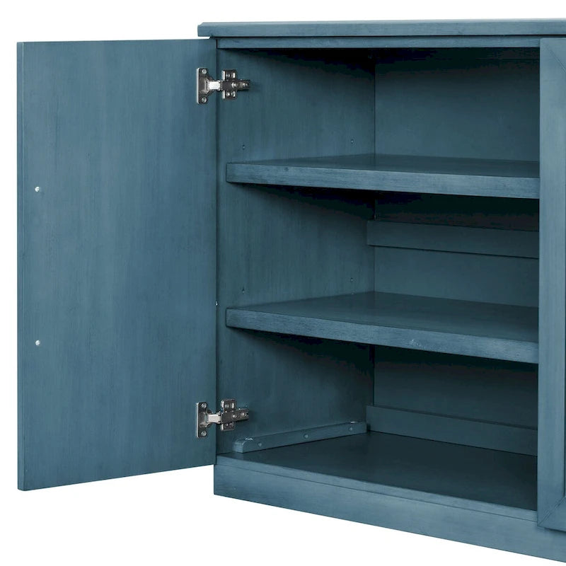 Sideboard with 4 Doors Large Storage Space Buffet Cabinet - N/A