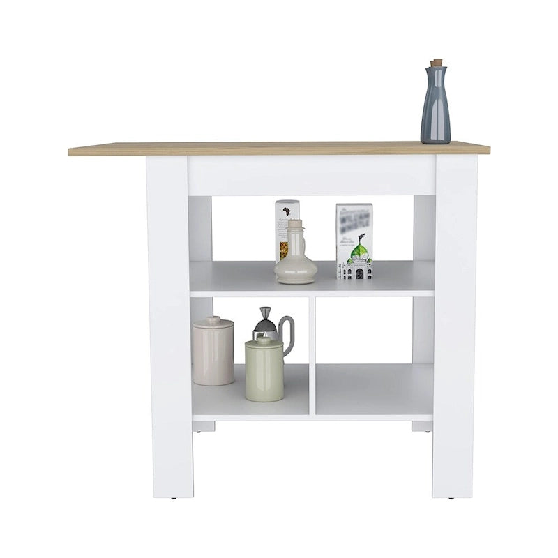 Kitchen island Shoproni, One Drawer, White Finish,High quality and durable