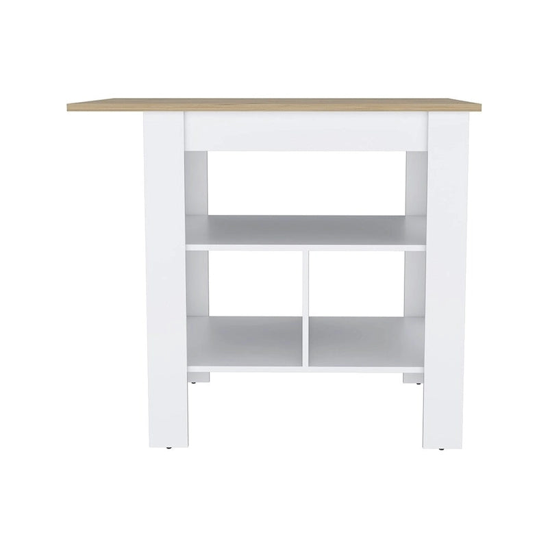 Kitchen island Shoproni, One Drawer, White Finish,High quality and durable