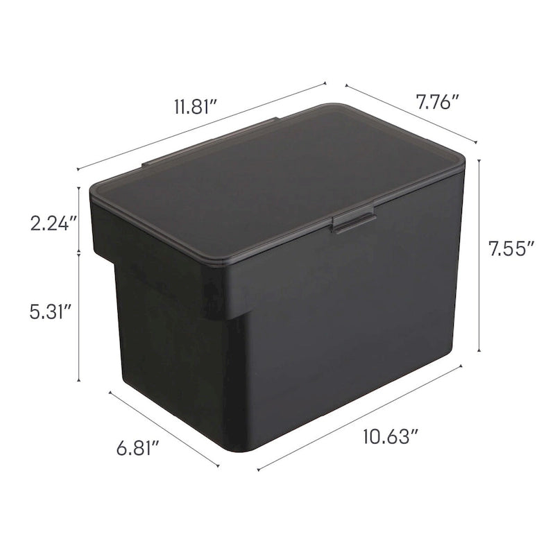 Yamazaki Home Airtight Pet Food Container - Three Sizes, Polypropylene, Medium, 8 lbs., 1.6 gallons, 6 quarts