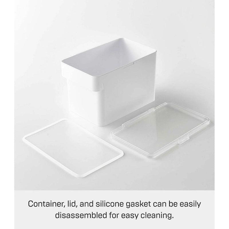 Yamazaki Home Airtight Pet Food Container - Three Sizes, Polypropylene, Medium, 8 lbs., 1.6 gallons, 6 quarts