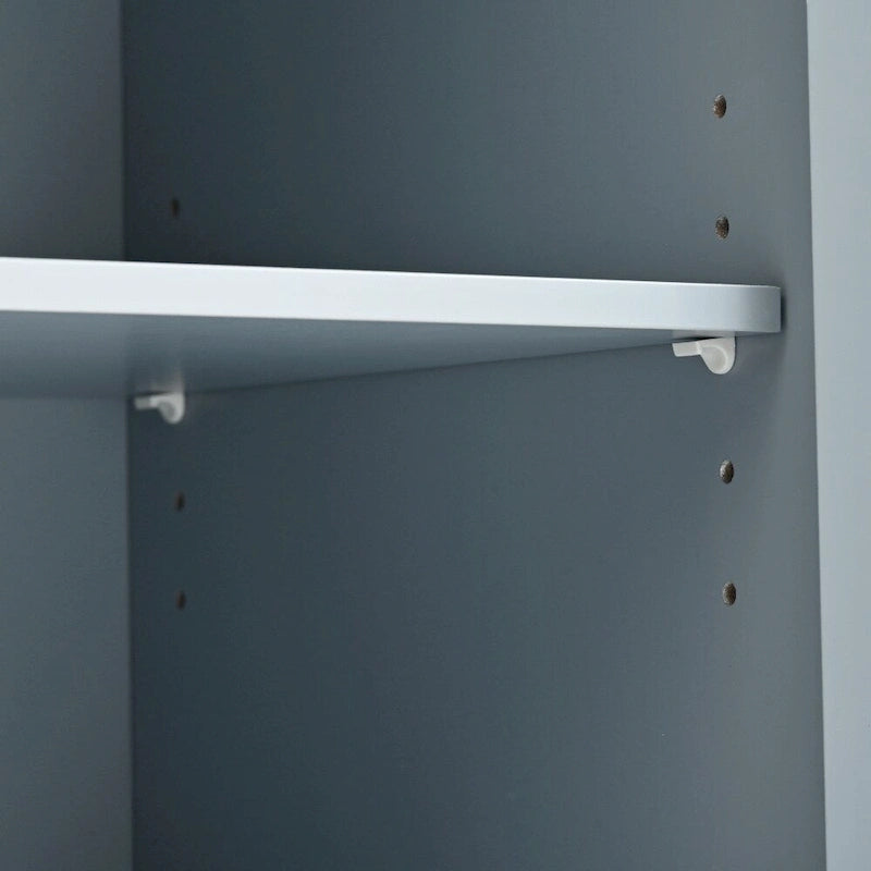 Rubber Wood Kitchen Cart with Adjustable Shelves and Wine Rack