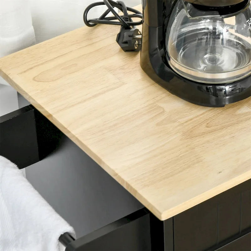 Mobile Kitchen Island with Storage