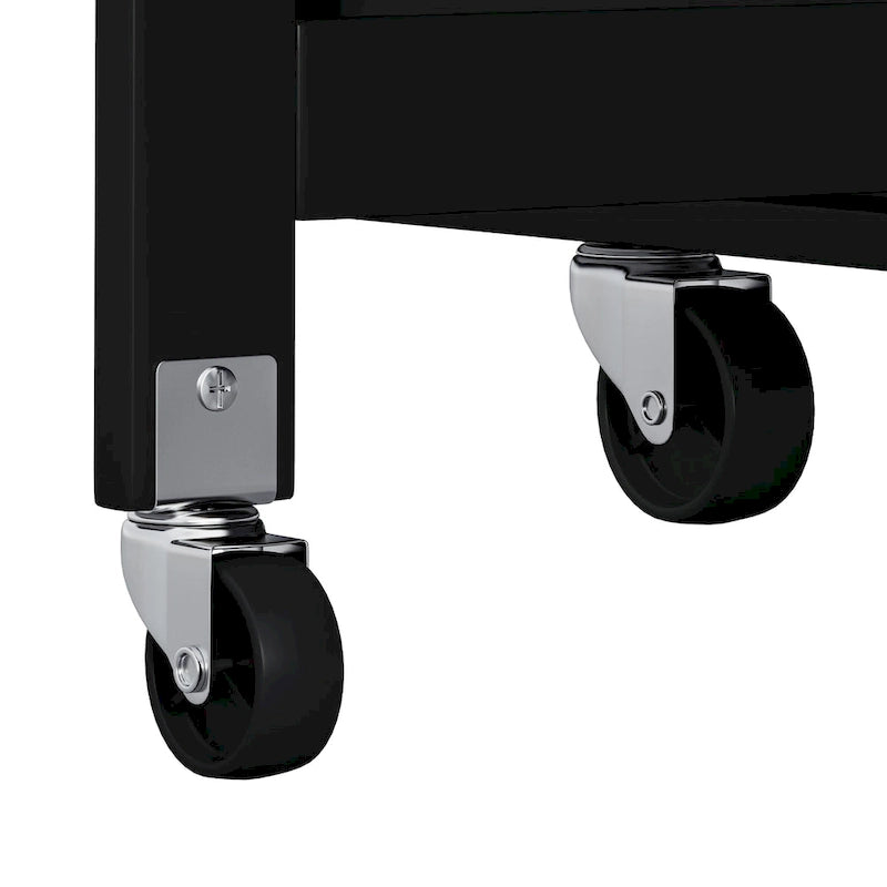 Multi-Functional Kitchen Island Cart with 2 Door Cabinet and Two Drawers