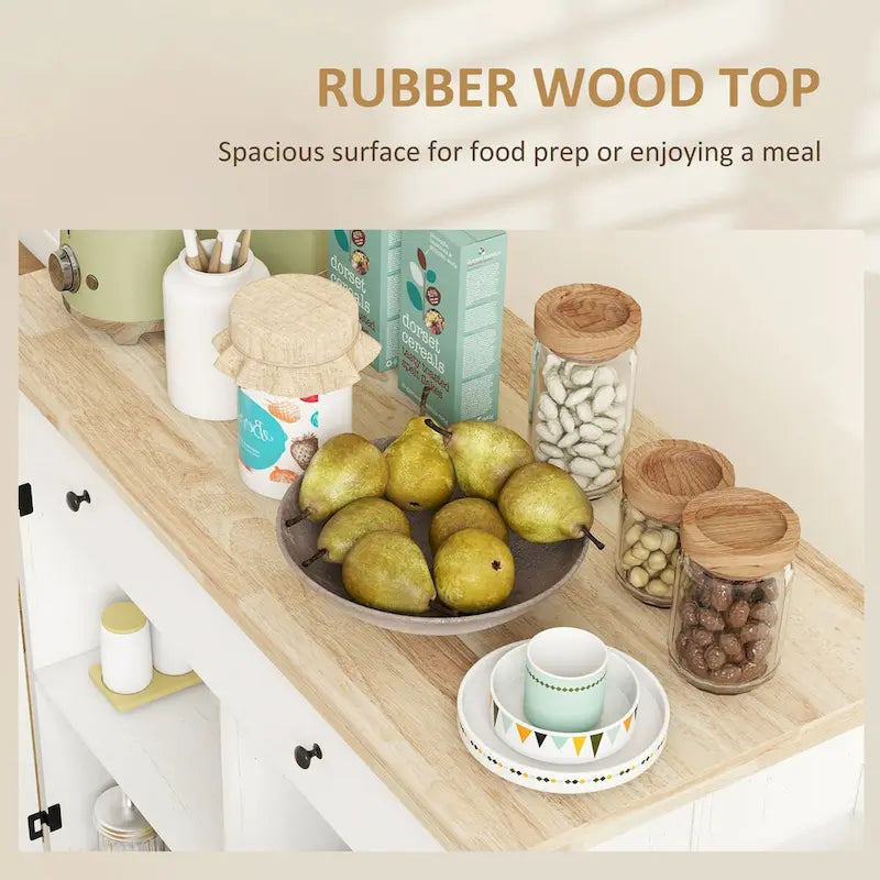 Rolling Kitchen Island with Storage on Wheels with Drawer