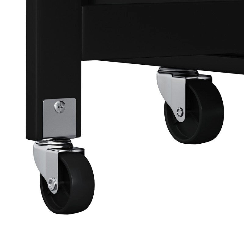Grondin Multi-Functional Kitchen Island Cart with Solid Wood Drop Leaf, 2 Doors, 2 Drawers,Wine Rack and Spice Rack