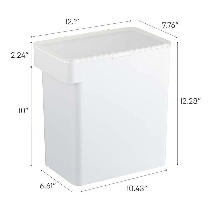 Yamazaki Home Airtight Pet Food Container - Three Sizes, Polypropylene, Large, 15 lbs., 3.2 gallons, 12 quarts