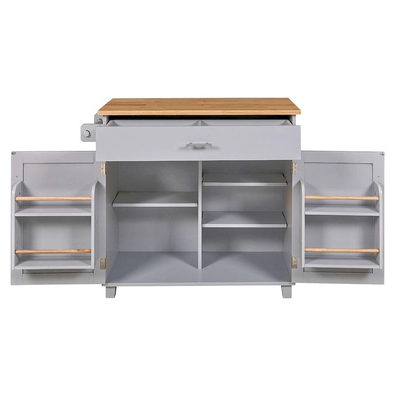 Rolling Kitchen Island Cart with Wheels , Drawer, Storage Racks