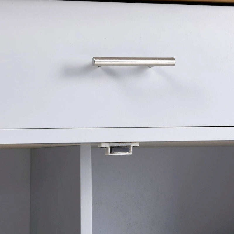 Rolling Kitchen Island Cart with Wheels , Drawer, Storage Racks
