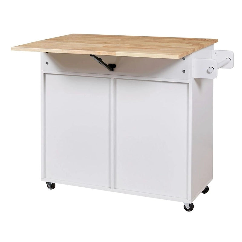 Rolling Kitchen Island Cart with Wheels , Drawer, Storage Racks
