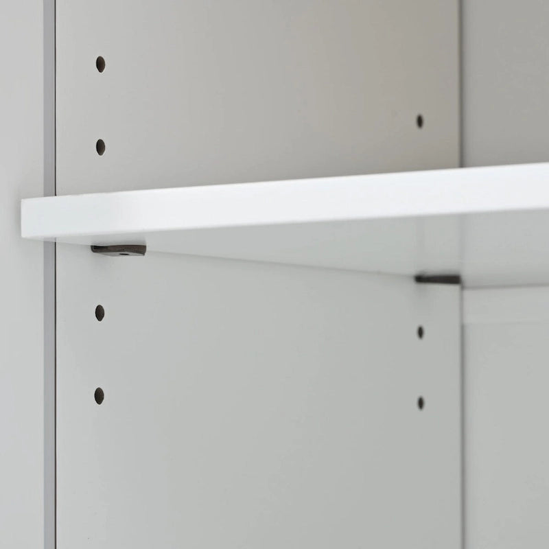 Rubberwood Kitchen Cart with Drop Leaf, Internal Storage Rack, Flip Cabinet Door, and 2 Drawers