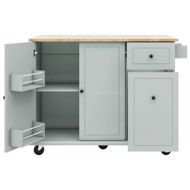 Kitchen Island with Drop Leaf - N/A