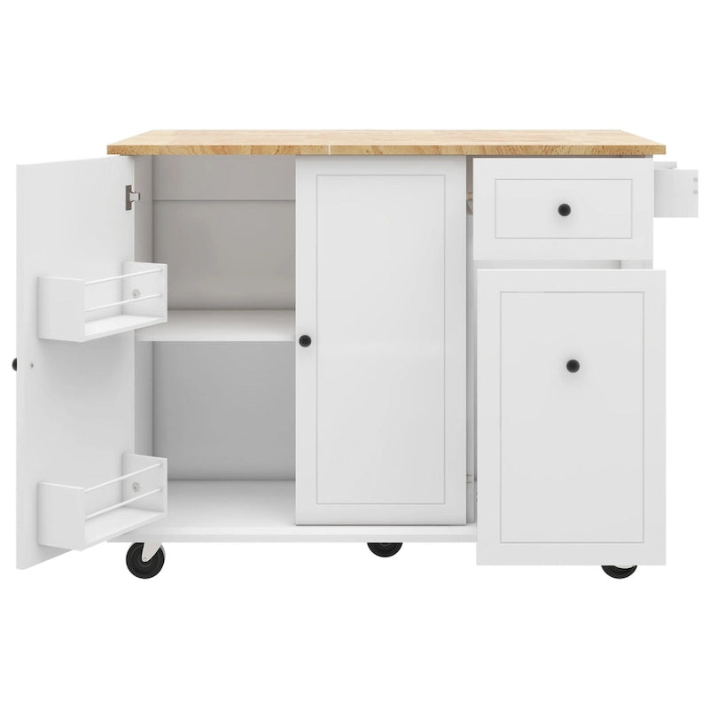 Kitchen Island with Drop Leaf - N/A