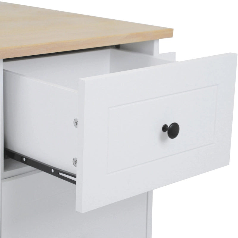 Kitchen Island with Drop Leaf - N/A