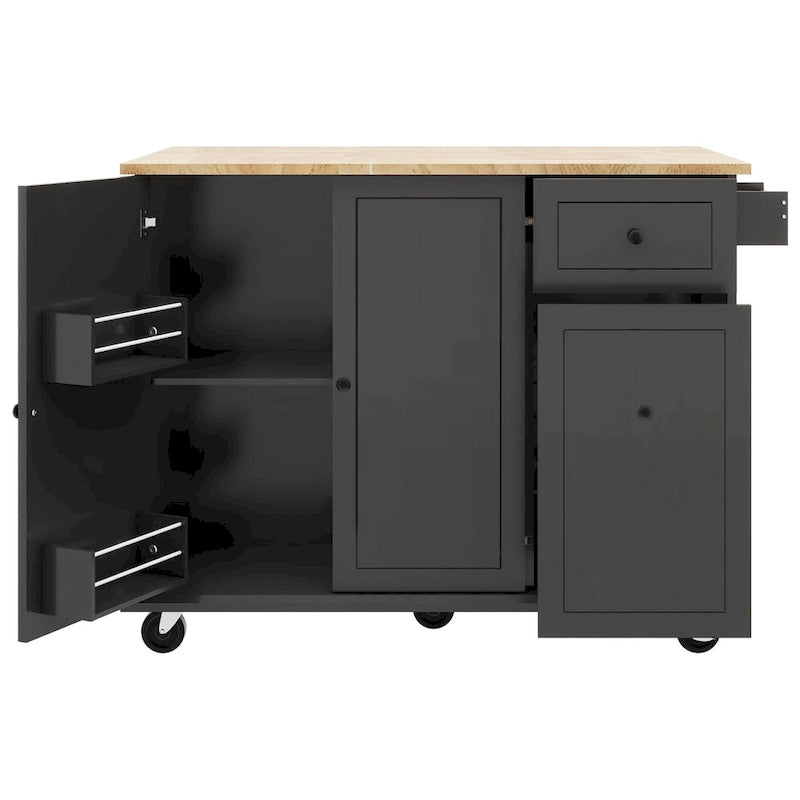 Kitchen Island with Drop Leaf - N/A