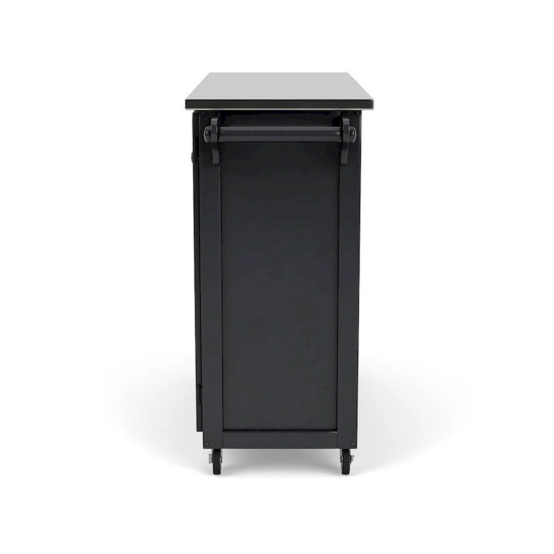 Create-a-Cart Black Kitchen Cart