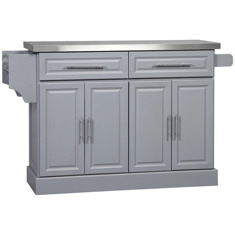 Rolling Kitchen Island with Storage,Portable Kitchen Cart