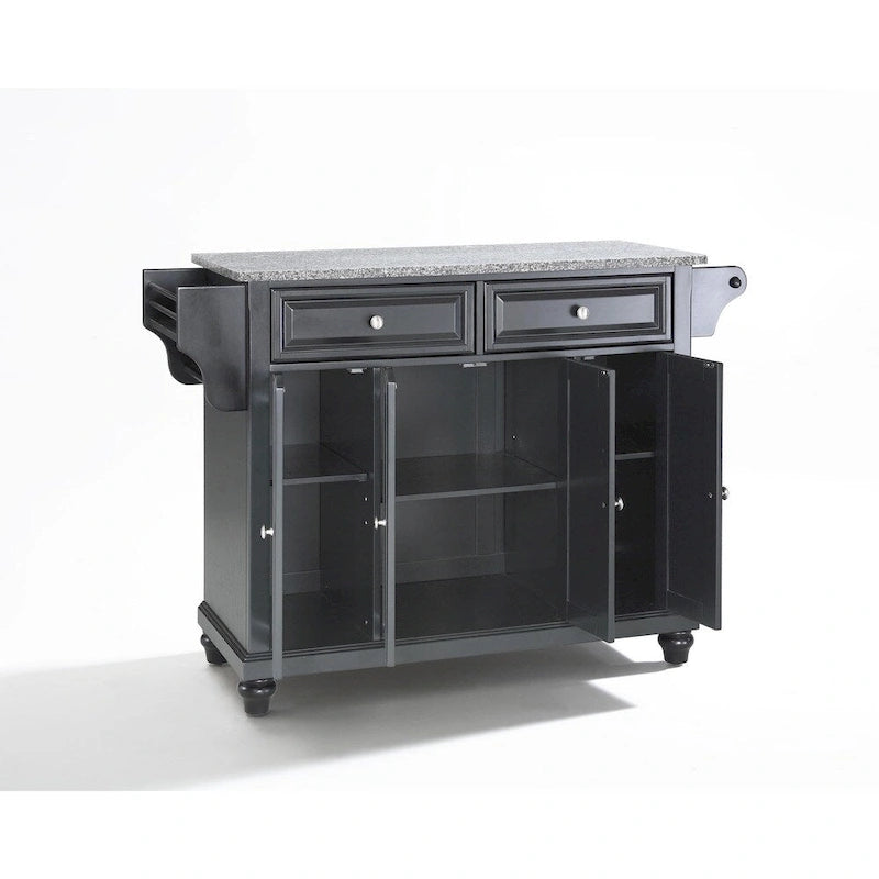 Crosley Cambridge Granite Top Full Size Kitchen Island/Cart - 18d x 51.5w x 36h