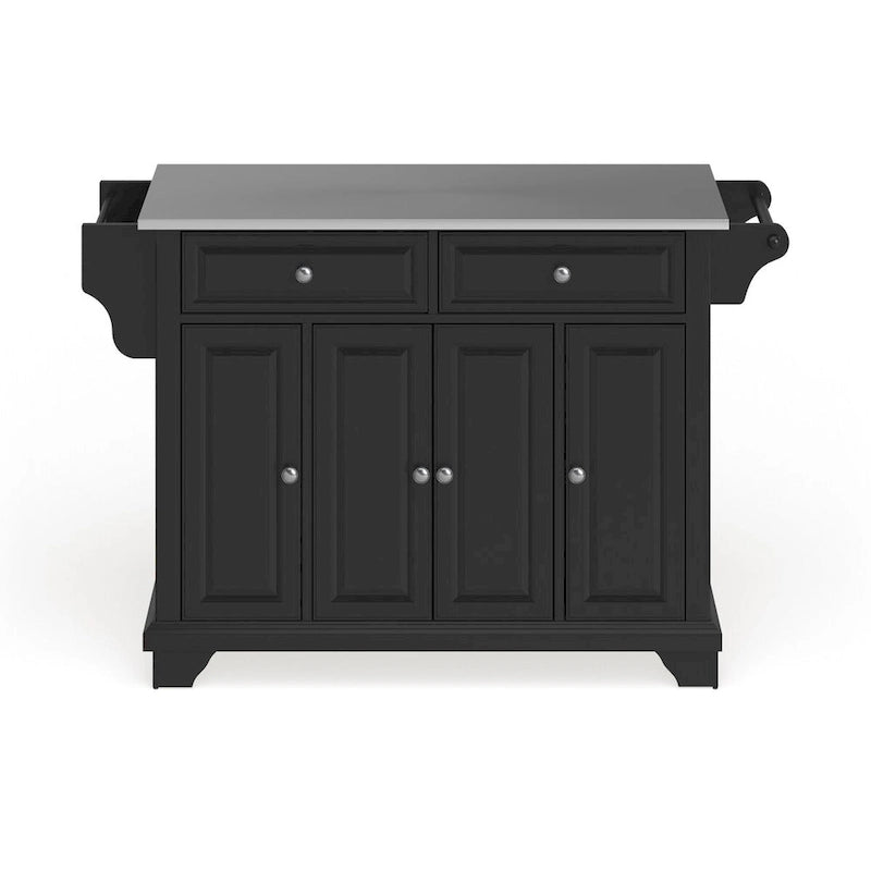 Crosley Lafayette Stainless Steel Top Full Size Kitchen Island/Cart - 18d x 51.5w x 36h