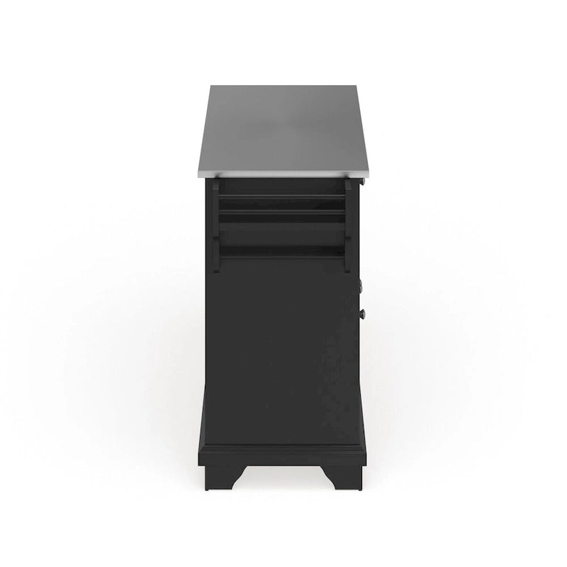Crosley Lafayette Stainless Steel Top Full Size Kitchen Island/Cart - 18d x 51.5w x 36h