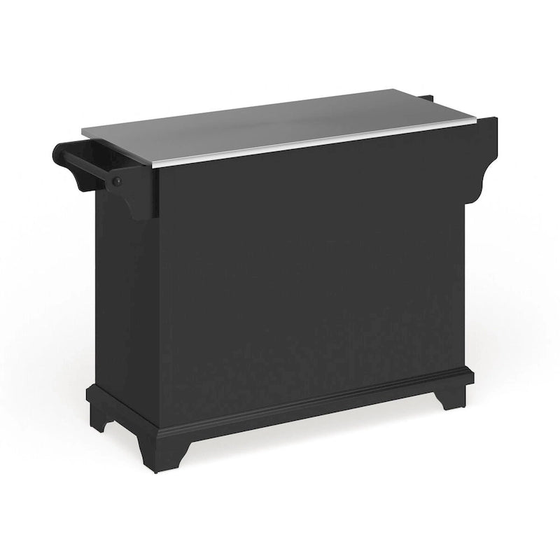 Crosley Lafayette Stainless Steel Top Full Size Kitchen Island/Cart - 18d x 51.5w x 36h
