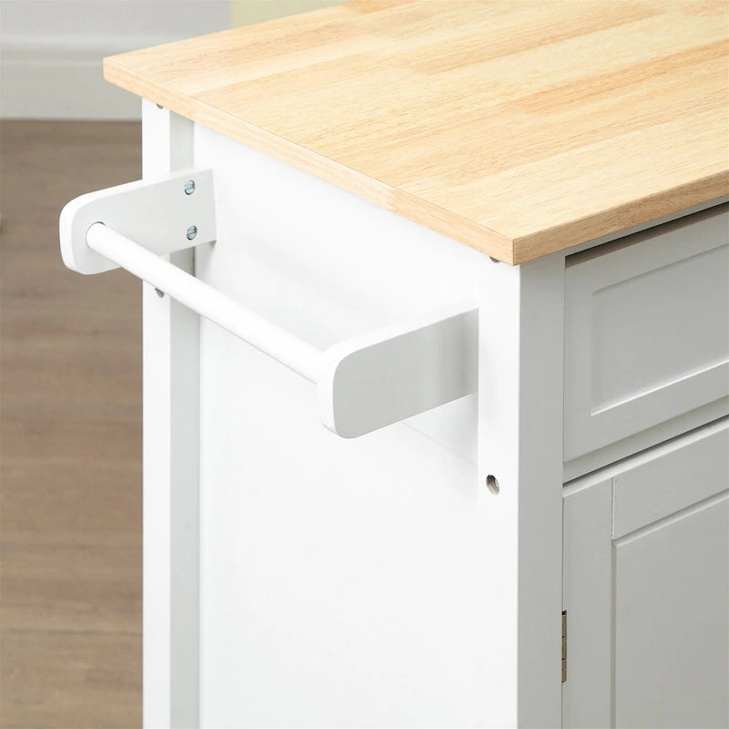 Rolling Kitchen Island with Storage
