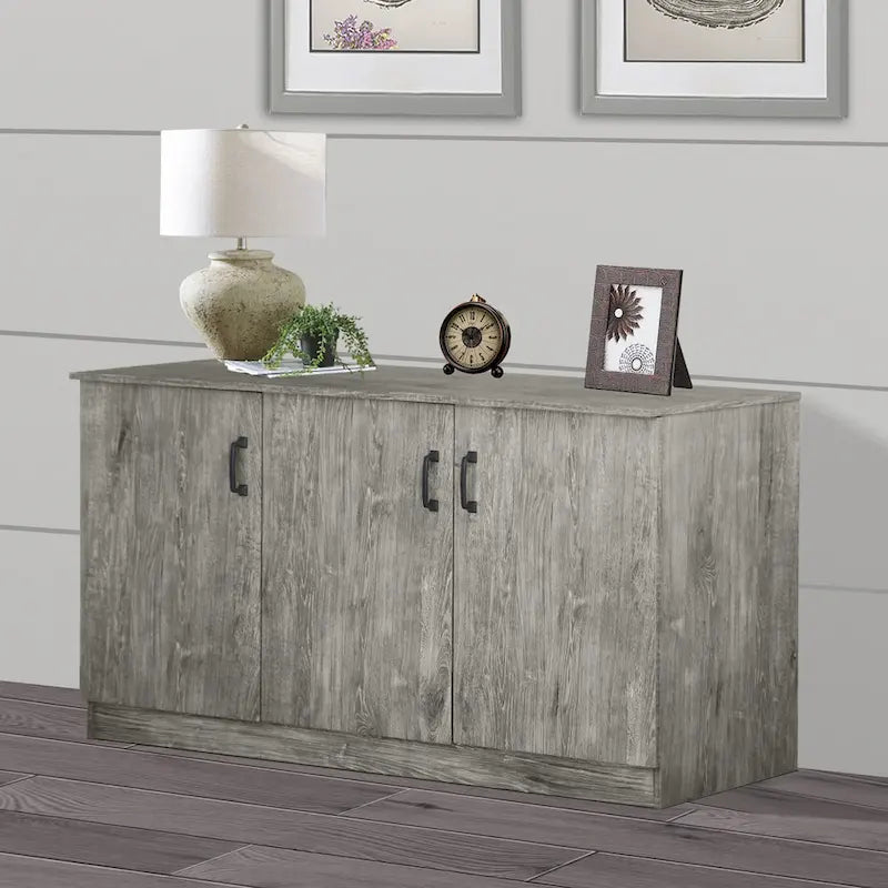 Saint Birch Alaska 3-Door Credenza Storage Cabinet