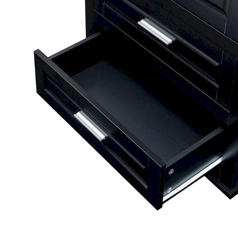70 Tall Storage Cabinet with Doors and Three Drawers for Bathroom/Office