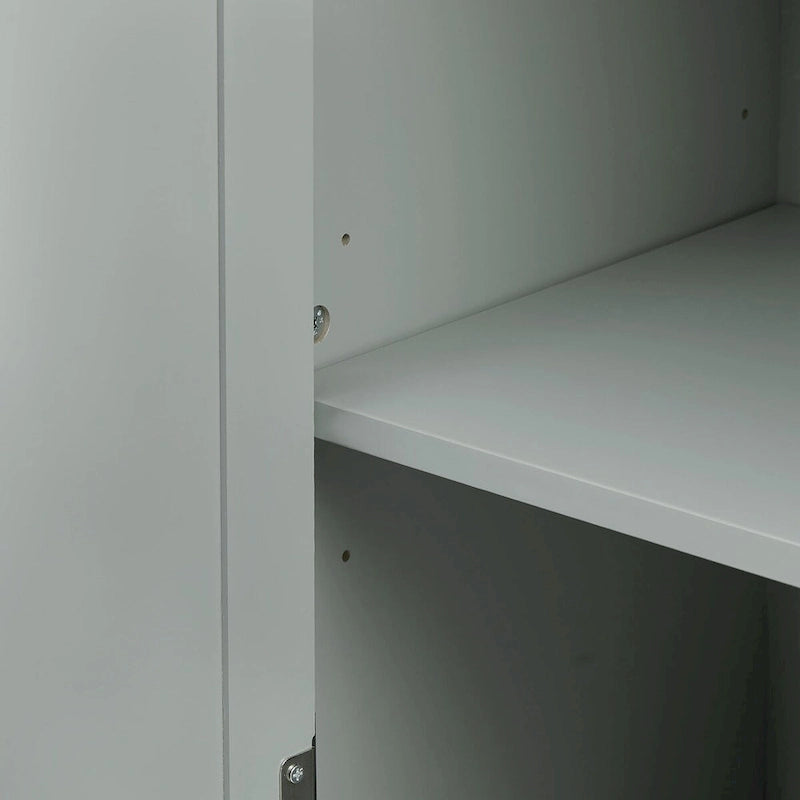 70 Tall Storage Cabinet with Doors and Three Drawers for Bathroom/Office