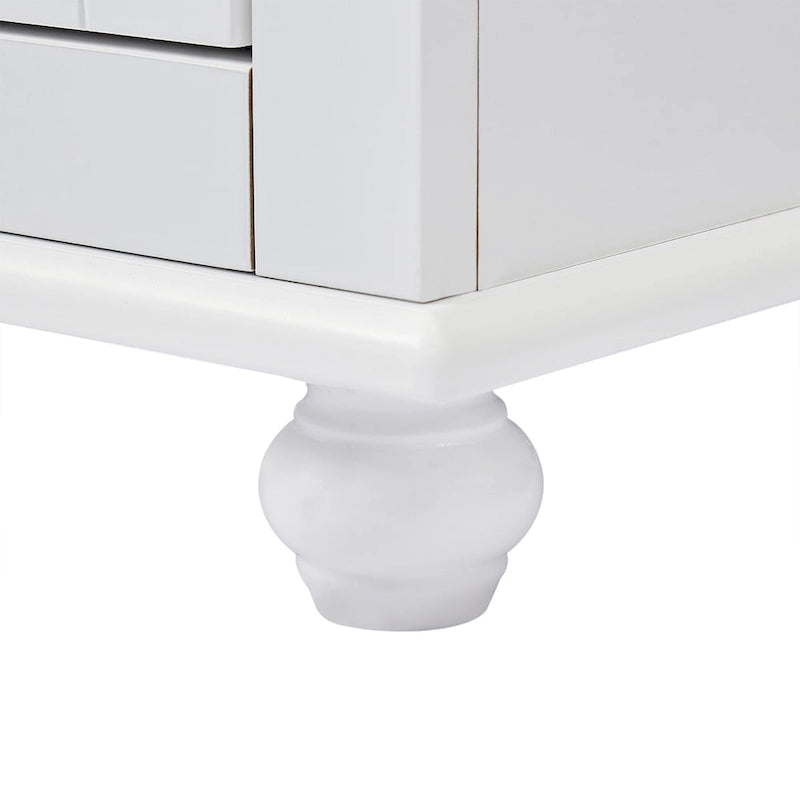 Tall Storage Cabinet with Two Drawers for Bathroom/Office
