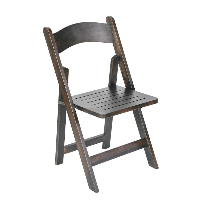 Commercial Grade Solid Wood Portable Folding Dining Chair - 17.5W x 18D x 31.25H
