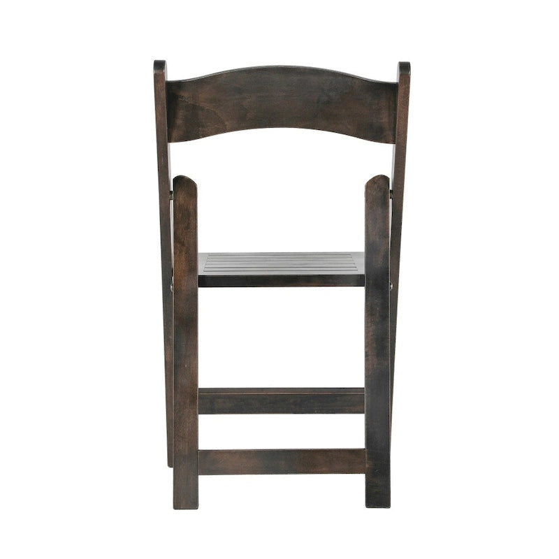 Commercial Grade Solid Wood Portable Folding Dining Chair - 17.5W x 18D x 31.25H