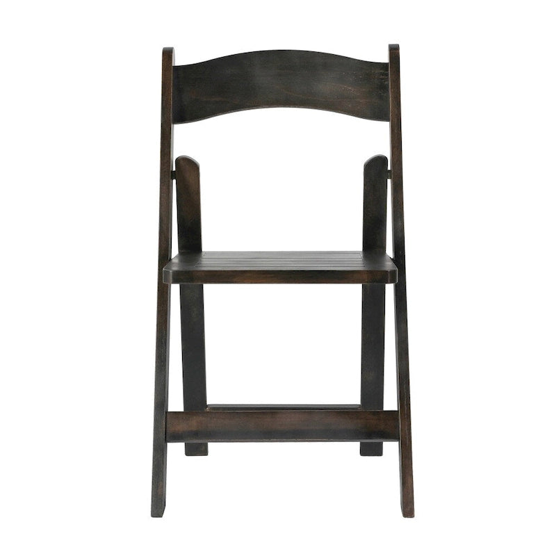 Commercial Grade Solid Wood Portable Folding Dining Chair - 17.5W x 18D x 31.25H
